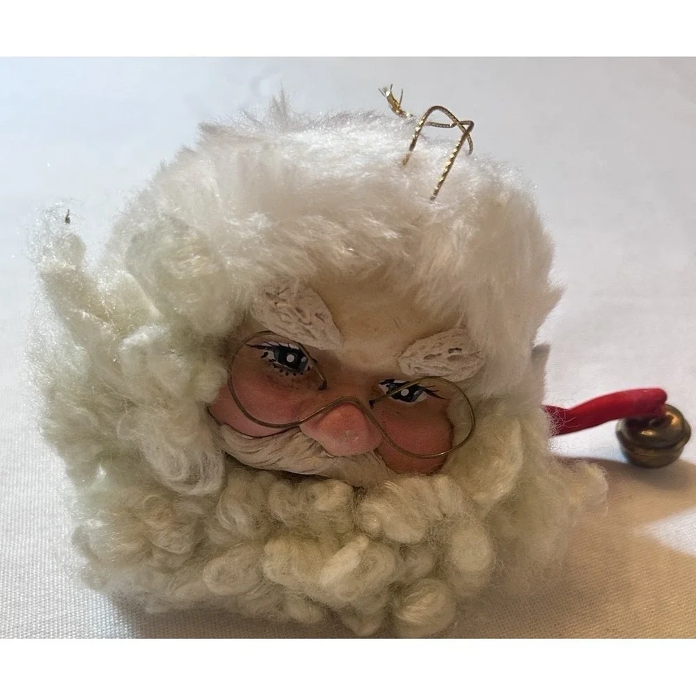Kurt Adler Santa Claus Head Christmas Ornament 4